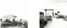 Construction du domicile de l'architecte Gordes 1978 vue sur le village 
